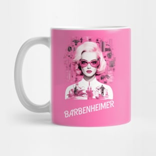 barbie oppenheimer design futuriste créatif Mug